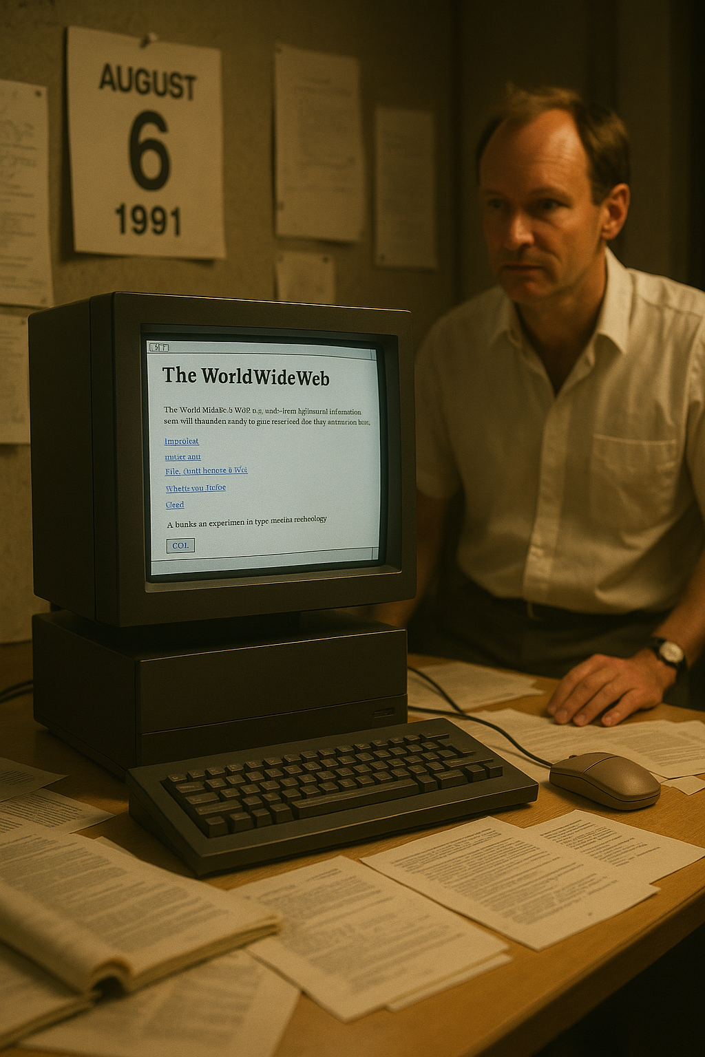 Hoy hace 34 años nació el primer sitio web de la historia